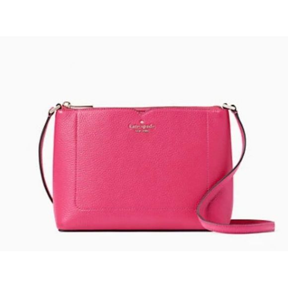 Kate Spade Pink Ruby Harlow Crossbody Bay NWT - Picture 1 of 9
